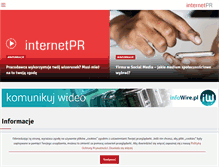 Tablet Screenshot of internetpr.pl